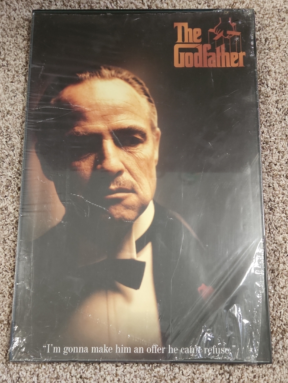 Framed Vintage The Godfather Movie Poster - No Show Frame 11×17